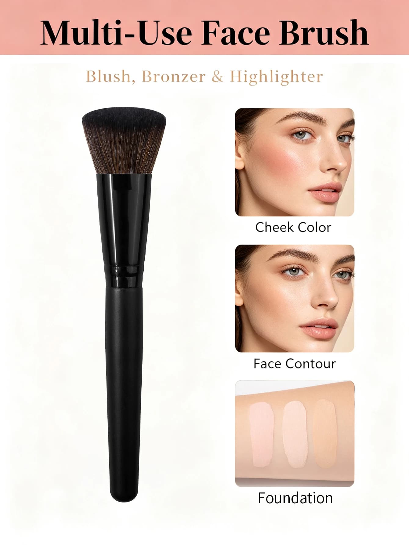 Makeup Brush Set With Soft Bristles