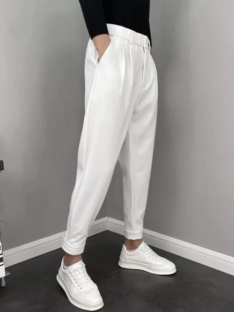 Men's Draped Fluid Dress Trousers