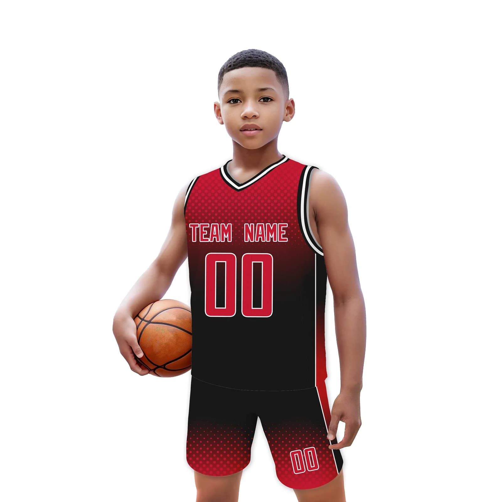 Custom Kids Basketball Jersey and Shorts Kit