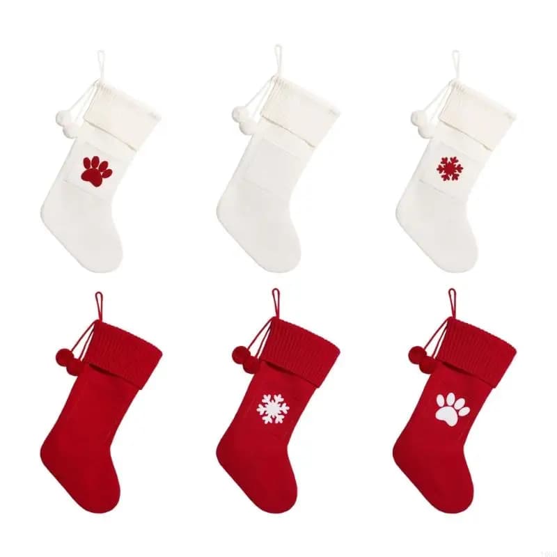 Acrylic Fibre Christmas Stocking with Loop
