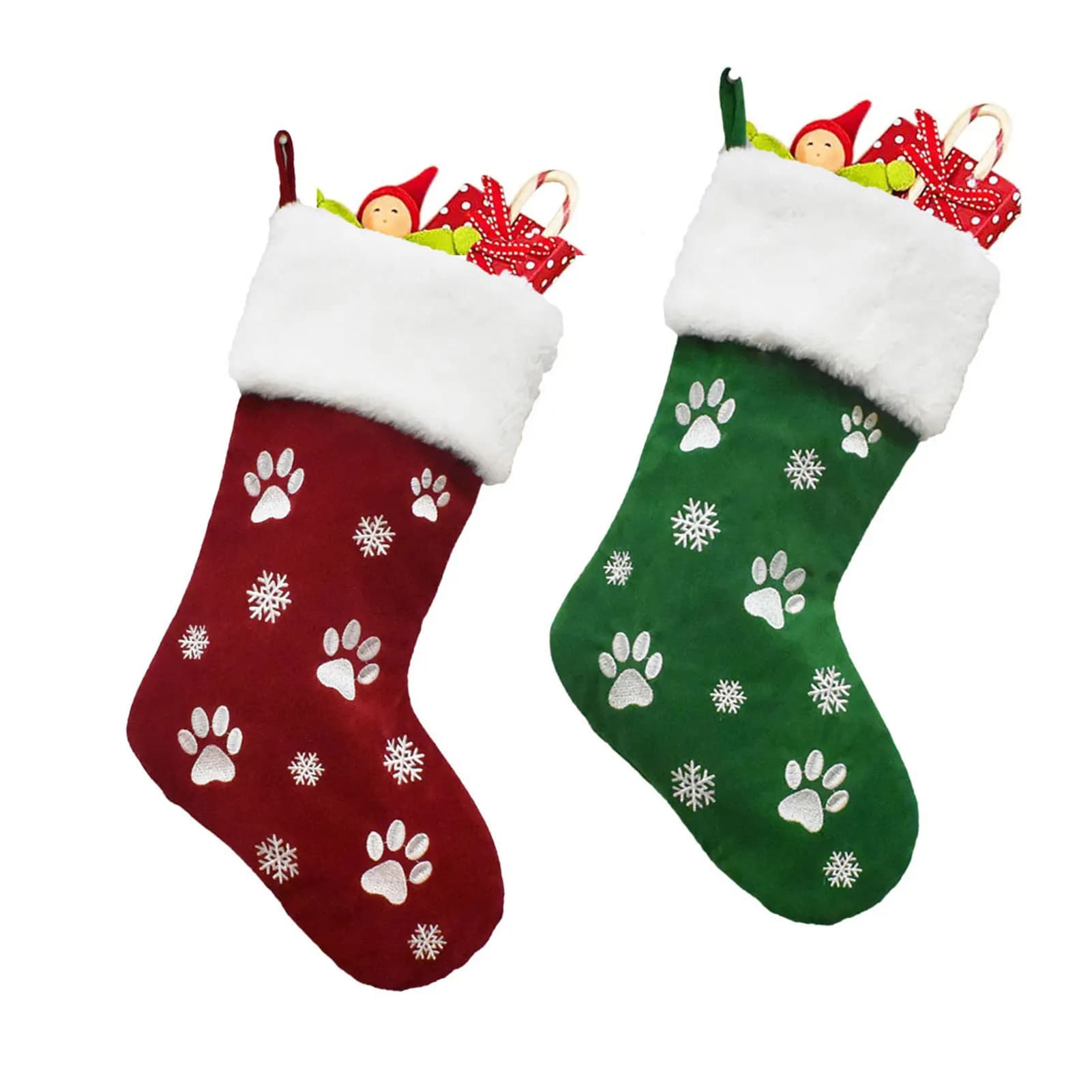 Plush Felt Christmas Stocking
