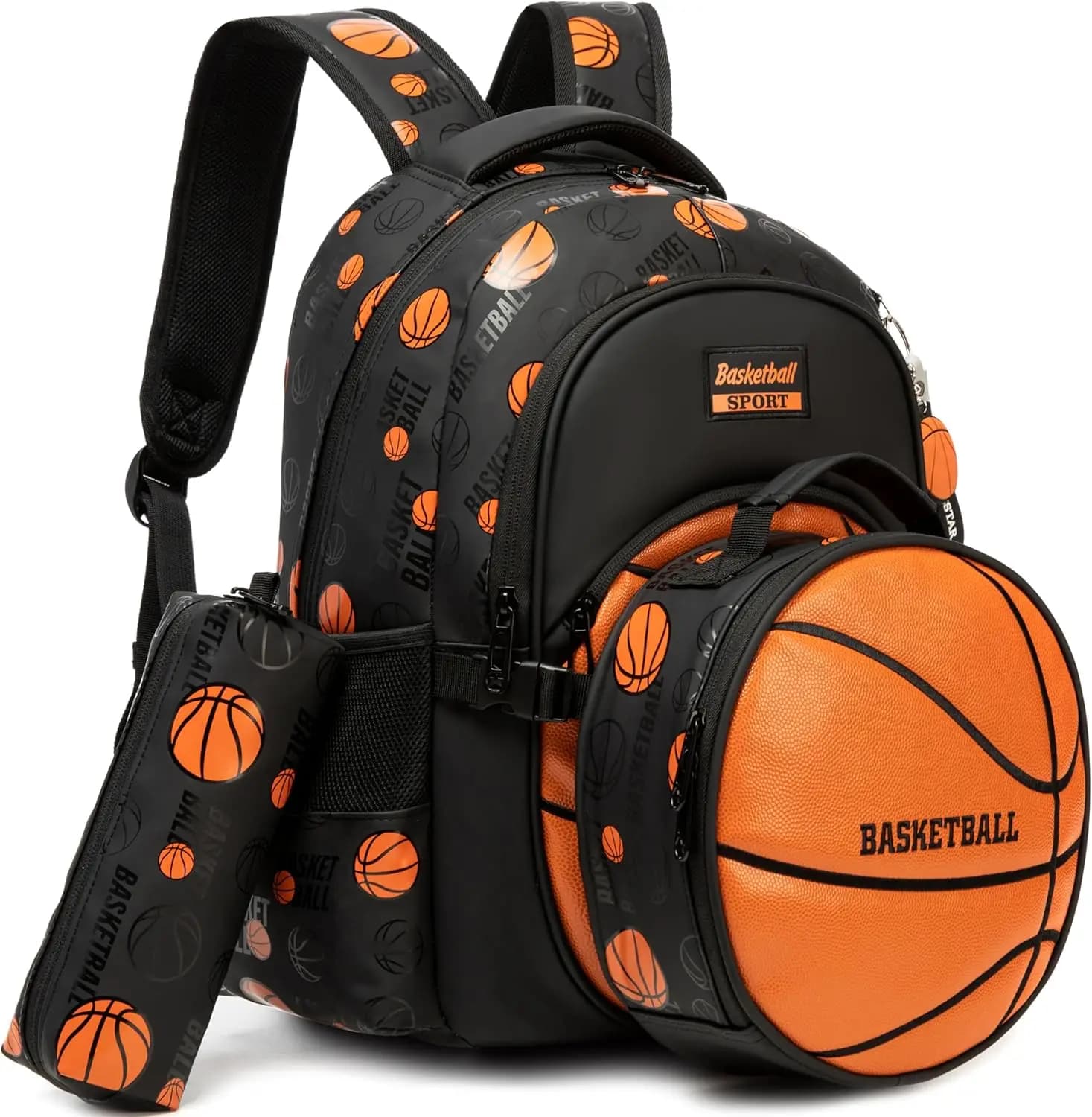 Boys School Backpack Set with Lunch Box and Pencil Case