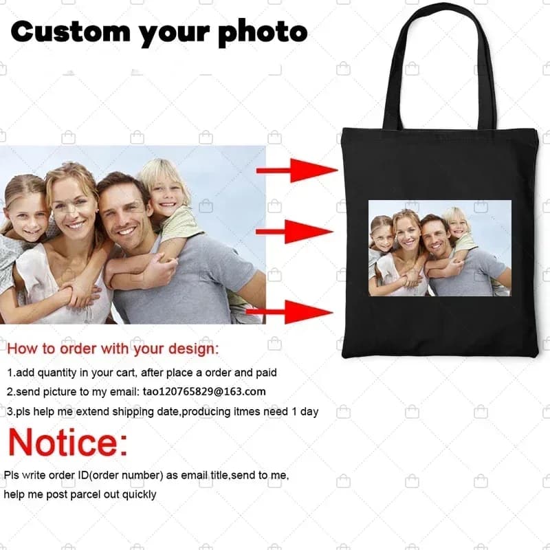 Canvas Shopper Tote Bag