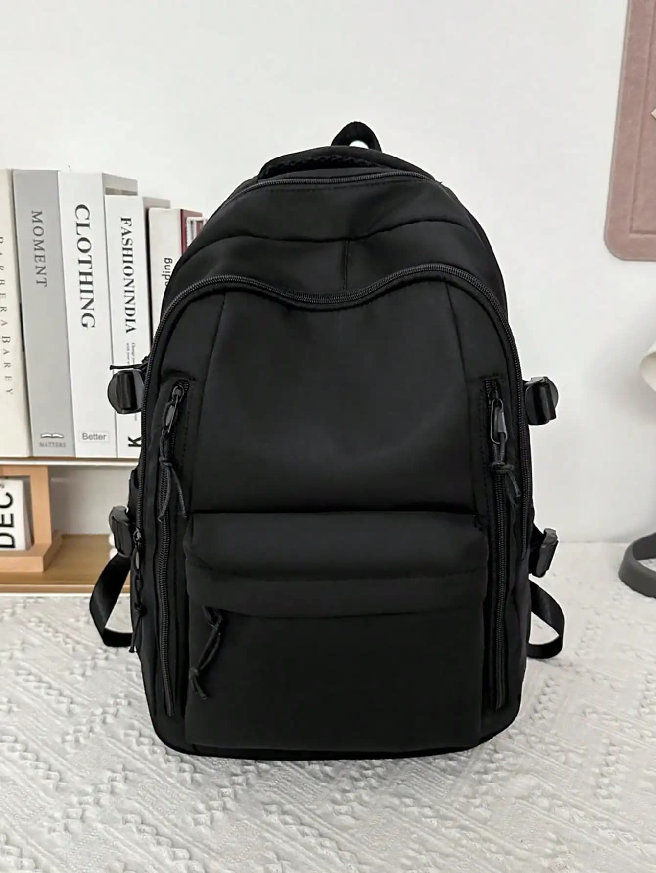 Lightweight Nylon Backpack with Laptop Compartment
