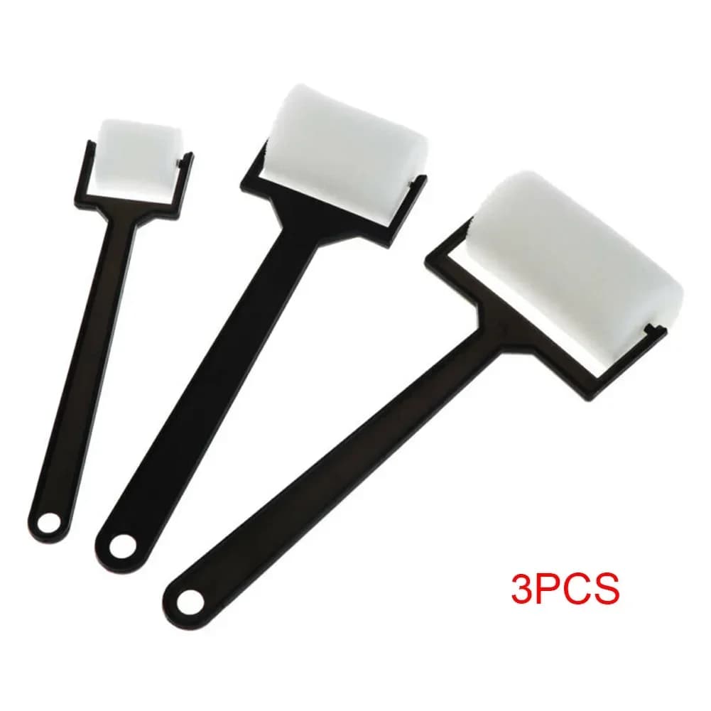 Sponge Paint Roller Brush Set, 3-Piece
