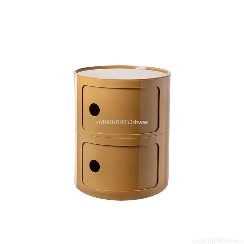 Nightstands Modular Bedside Table Round Large-capacity Storage Bedside Small Cabinet Bedroom Simple Storage Narrow Side Cabinet