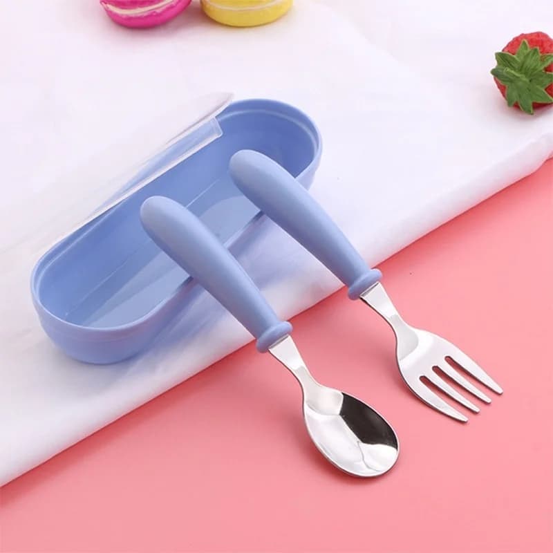 Kids Stainless Steel Cutlery Set with Spoons and Forks