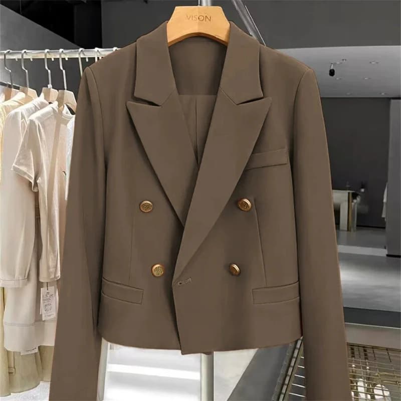 Women's Double-Breasted Tailored Blazer