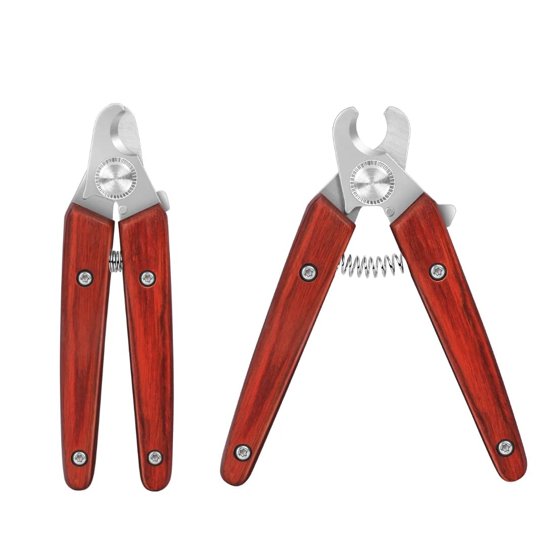 Pet Nail Clippers with Wooden Handle