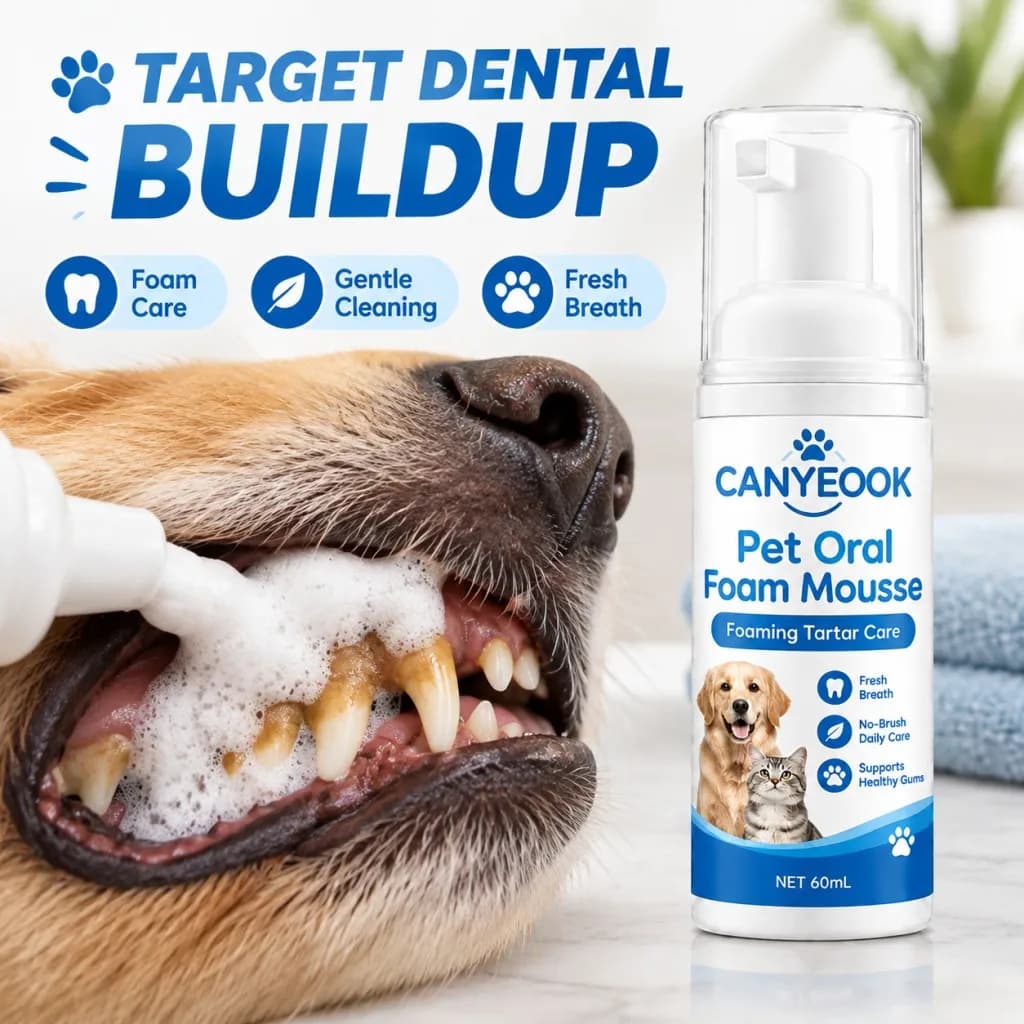 Pet Dental Mousse Spray Teeth Cleaner