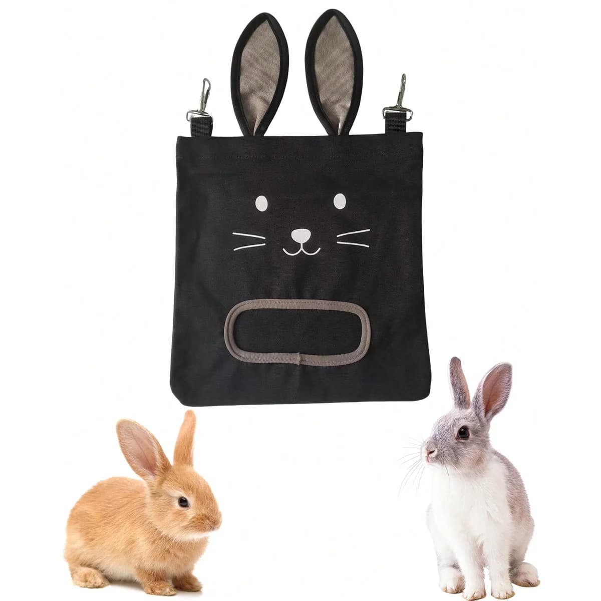 Bunny Ears Hanging Hay Bag Feeder