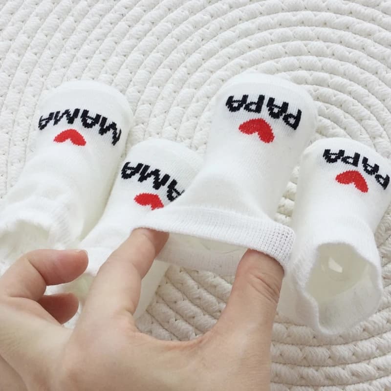 Baby Crew Socks Mama Papa Sentiment Pack