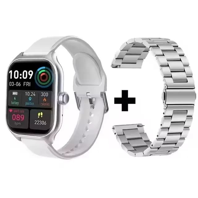 2027 New Smart Watch 2.01" HD Display Answer Make Call Message Preview Sports Modes DIY Dial Weather Forecast For Men Women H10