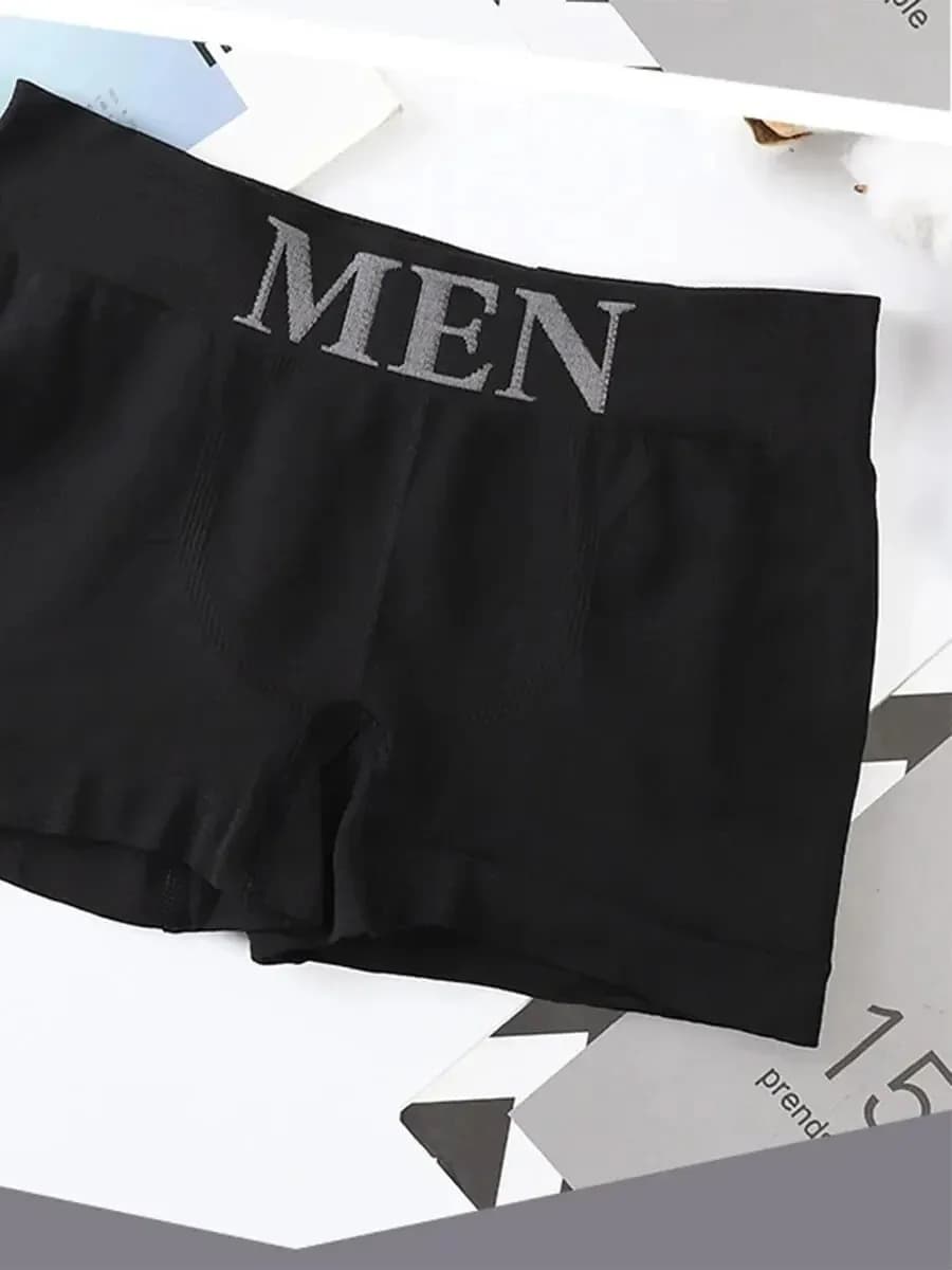 Men's Plain Color Boxer Briefs Pack