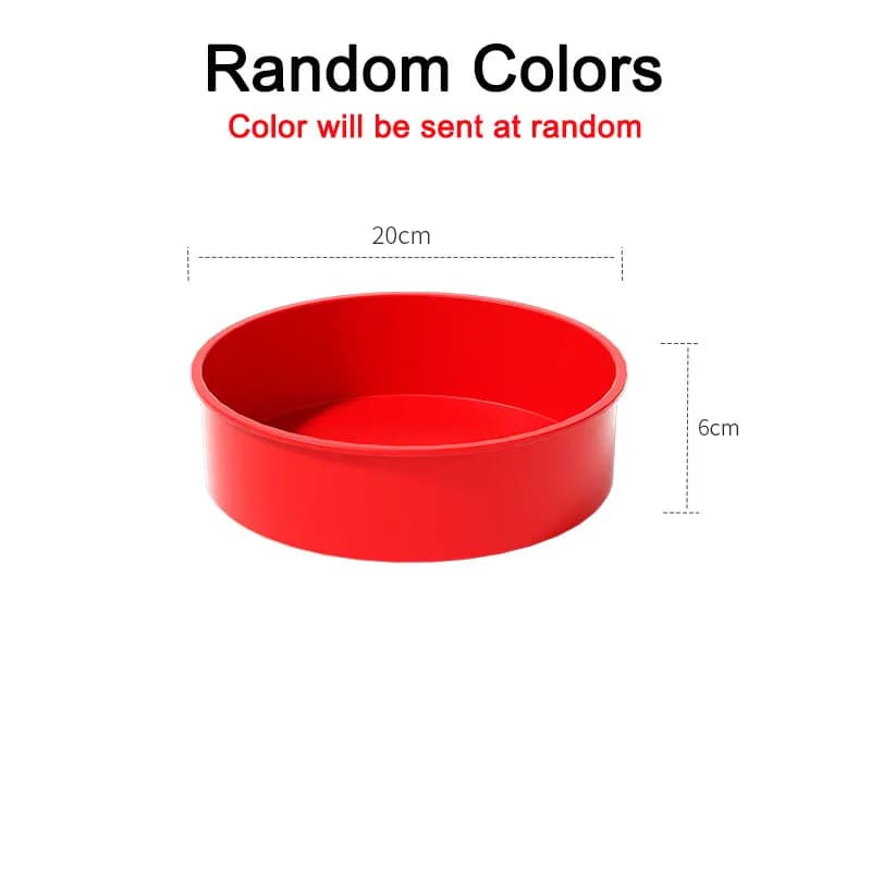 Silicone Round Cake Mold Non-Stick 4" 6