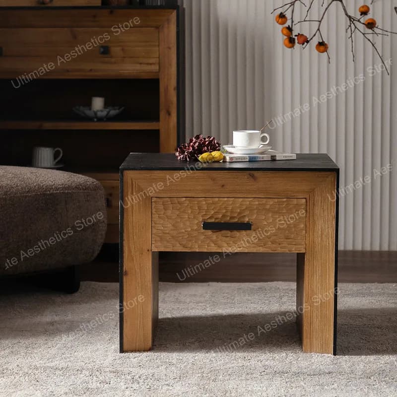 Vintage New Style Nightstand Storage Luxury Simple Trendy Bedside Table Space Saving Muebles Para El Hogar Bedroom Furniture