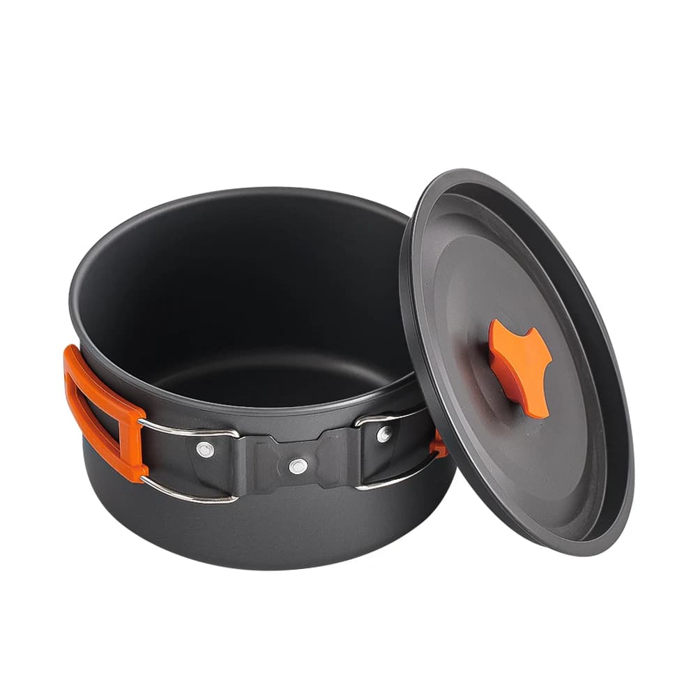 Camping Cookware Set with Folding Pot