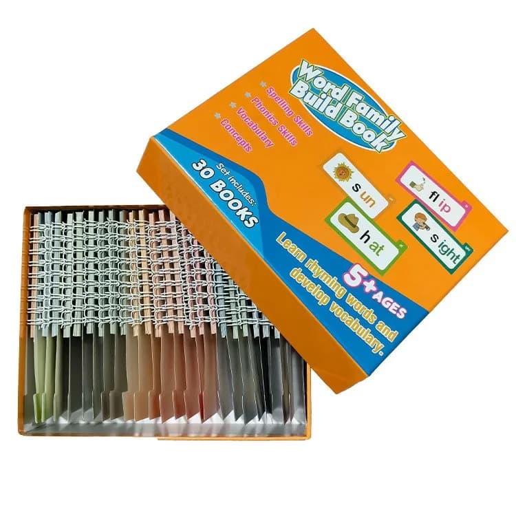 Phonics Rhyme Flashcards with Flipping Books