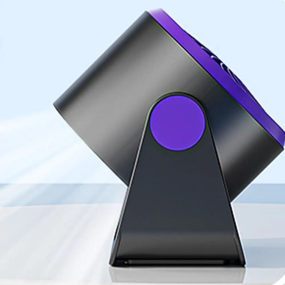 Adjustable Angle Desktop Fan with 5-Speed Control