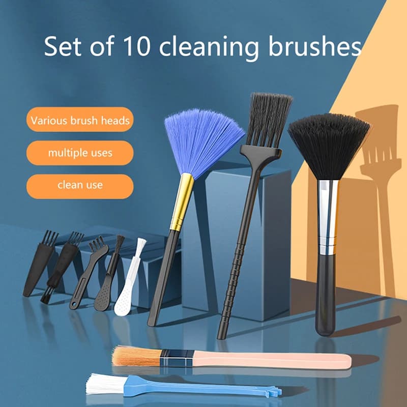 Cleaning Brush Kit for laptop and keyboard, 10PCs, small tools, car, phone, dust, dust cleaner, accessories, Shaver, household