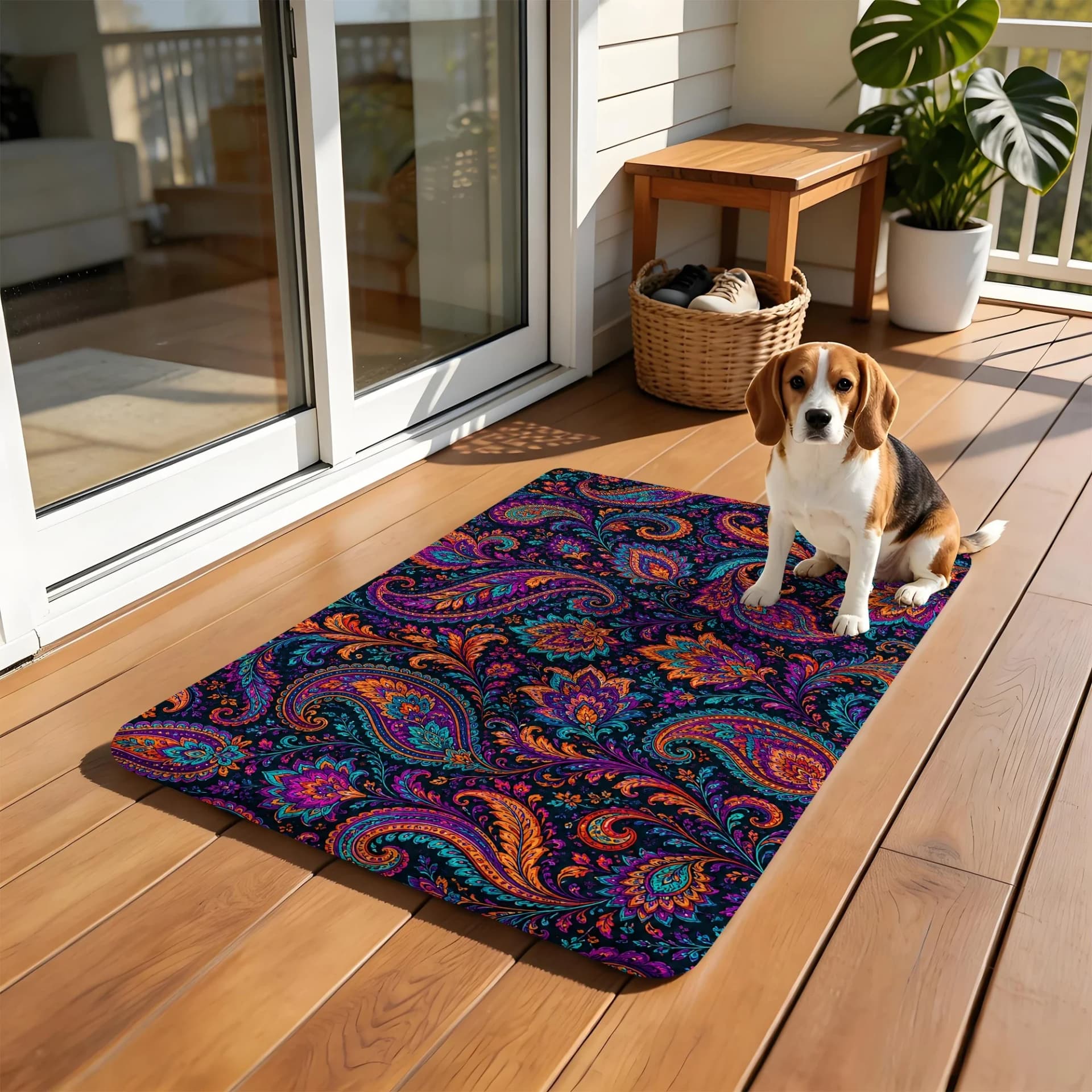 Bohemian Anti-Slip Bath Mat