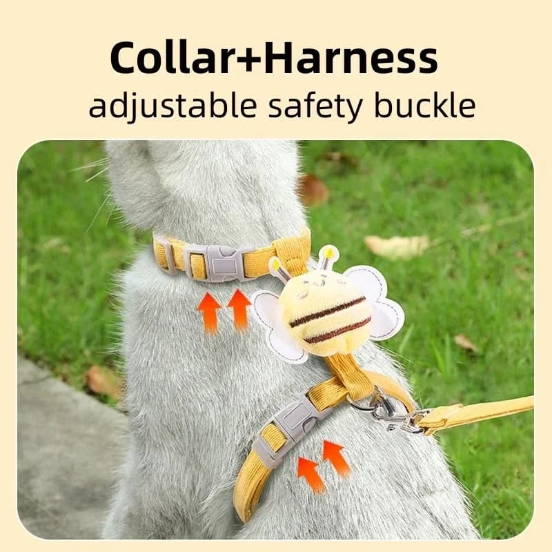 Adjustable Soft Harness Vest for Cats and Small Dogs