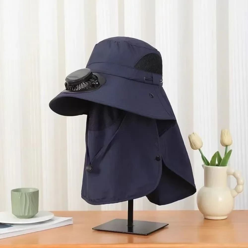 Solar Fan Hat with UV Protection
