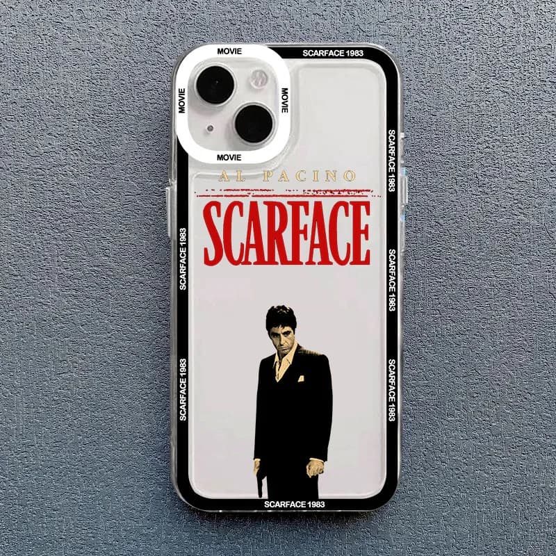 Scarface 1983 Film Al Pacino Movie Phone Case for IPhone 11 12 13 Mini 14 15 16 Pro XS MAX 8 7 Plus X XR Shockproof Cover Fundas