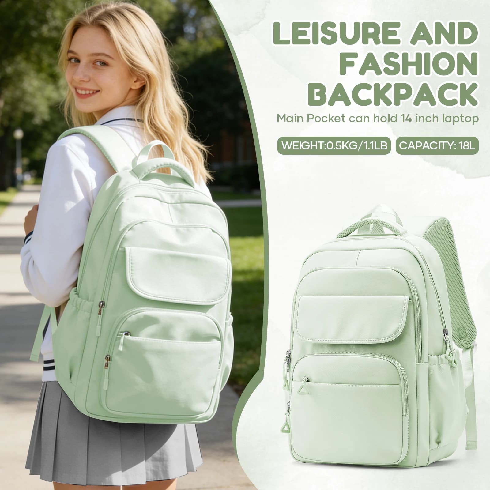 School Backpack with Laptop Compartment
