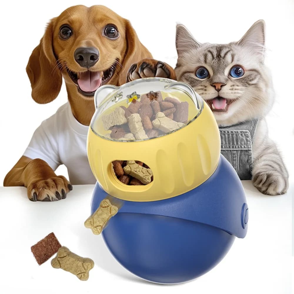 Adjustable Treat Dispenser Puzzle Ball for Cats