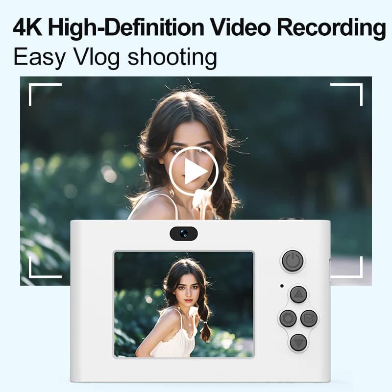 4K Digital Camera with 24MP and 16x Zoom