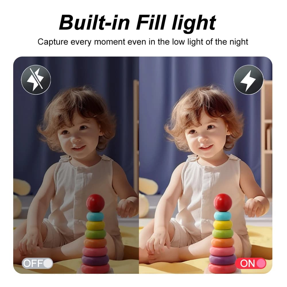 Kids Digital Camera with 8X Zoom and Flip Screen