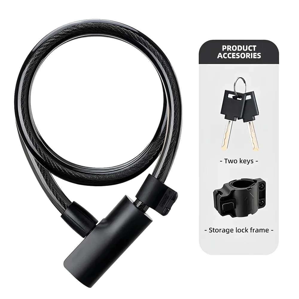 Portable Anti-Theft Bike Cable Lock