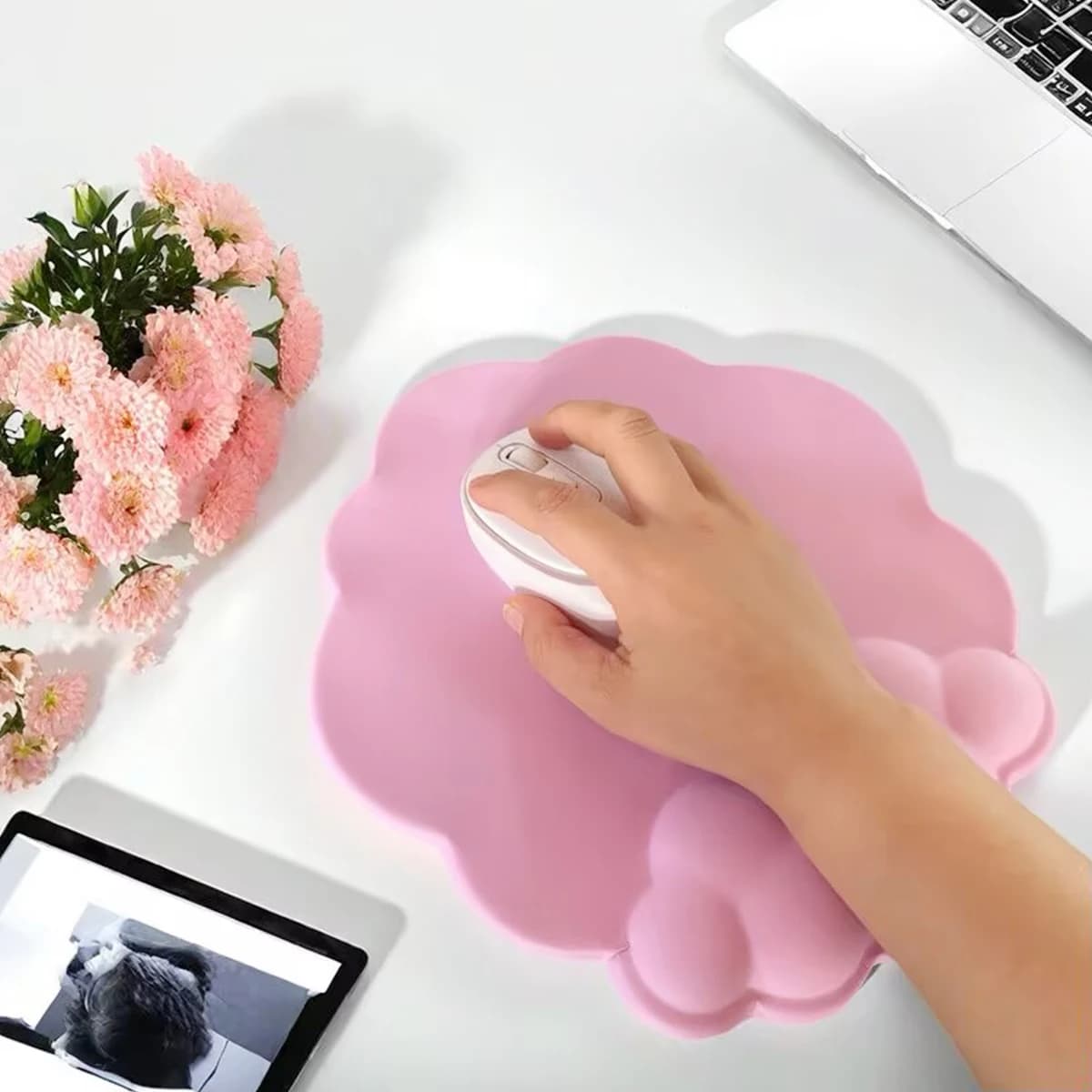 Gaming Mouse Pads with Memory Foam Wrist Rests