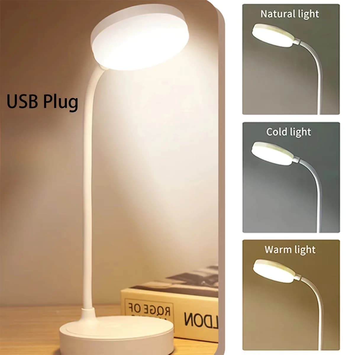 Flexible LED Desk Lamp with USB Power