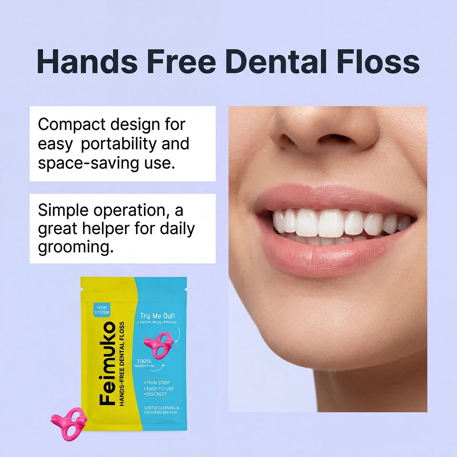 Hands-Free Dental Floss
