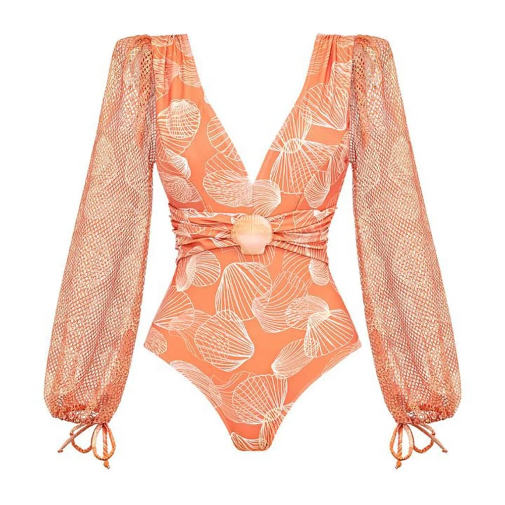 Women's Ruffle Splice Print Bikini With Skirt