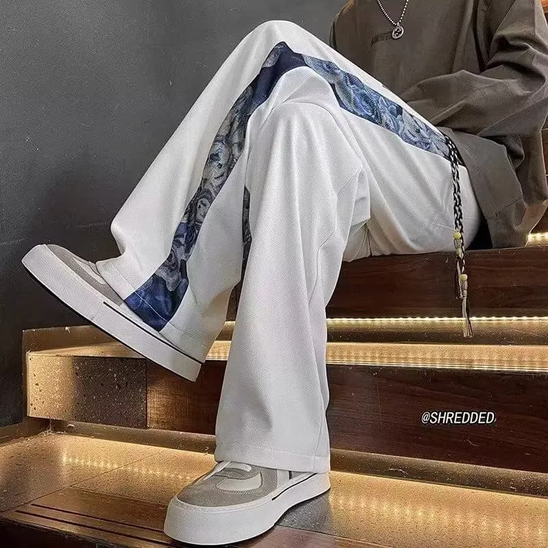 Men's Oversized Patchwork Joggers