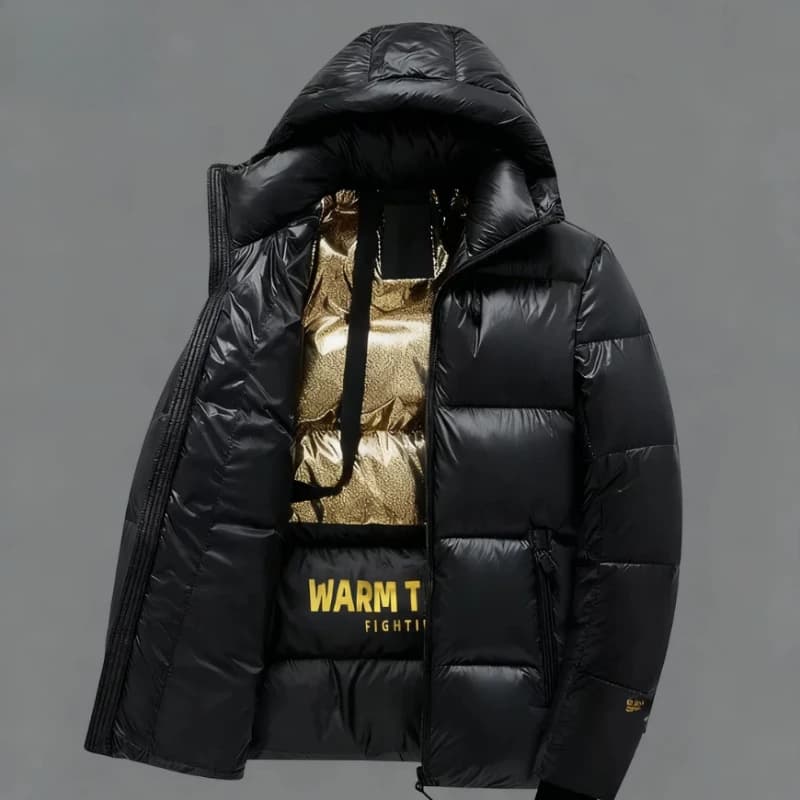 Men's Hooded Puffer Parka Jacket