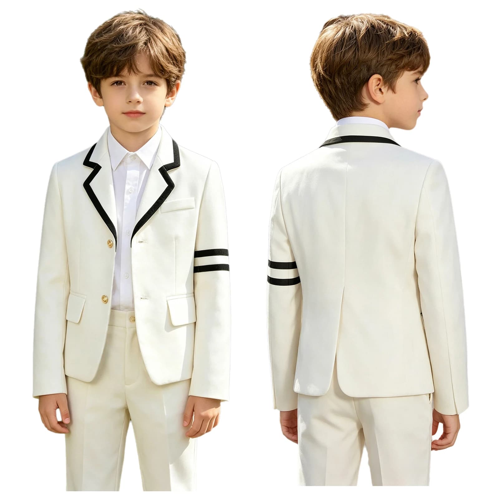 Kids School Uniform Blazer with Flap Pockets