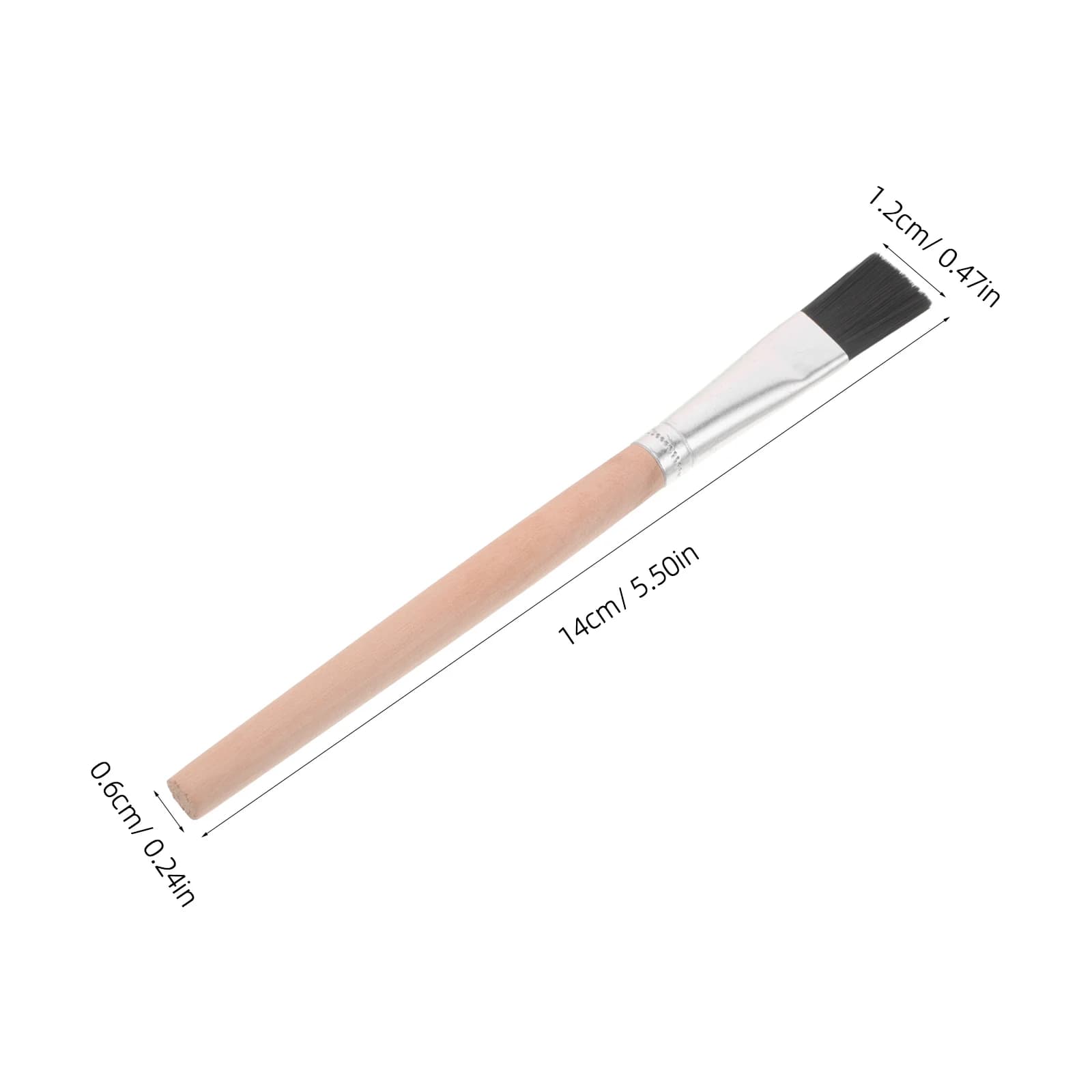 Flat Paint Brushes with Wood Handles 30-Piece Set