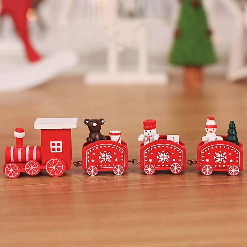 Wooden Train Christmas Ornament