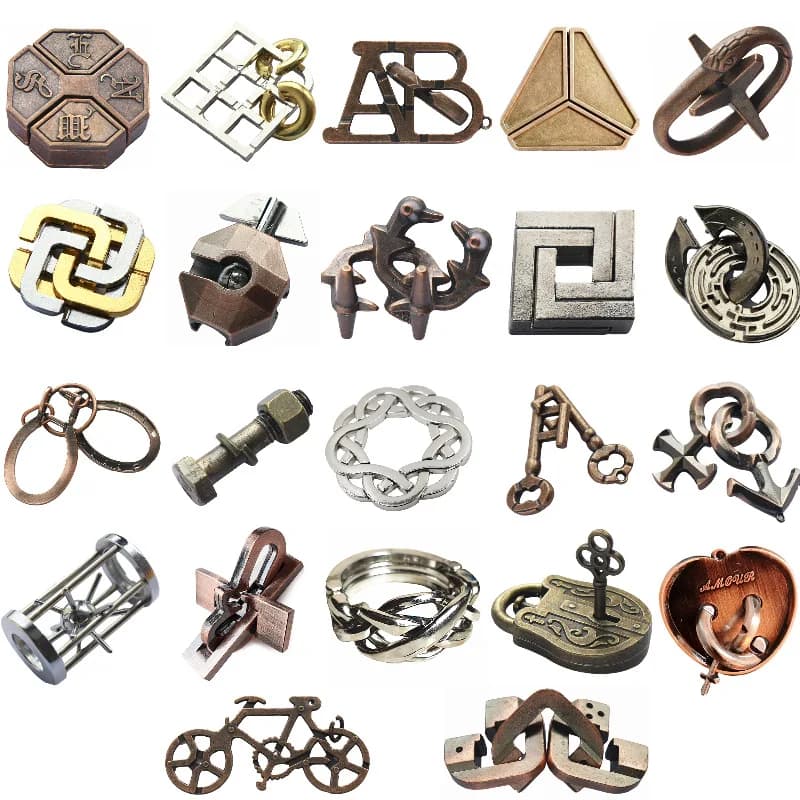 Metal Lock Brain Teaser Puzzle