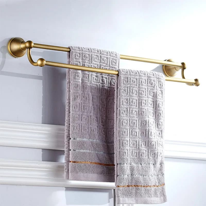 Bronze Bathroom Accessories Hardware  Antique Hair Dryer Rack Coat Towel Shelf Rail Bar Shower Soap Dish Holder Toilet Brush