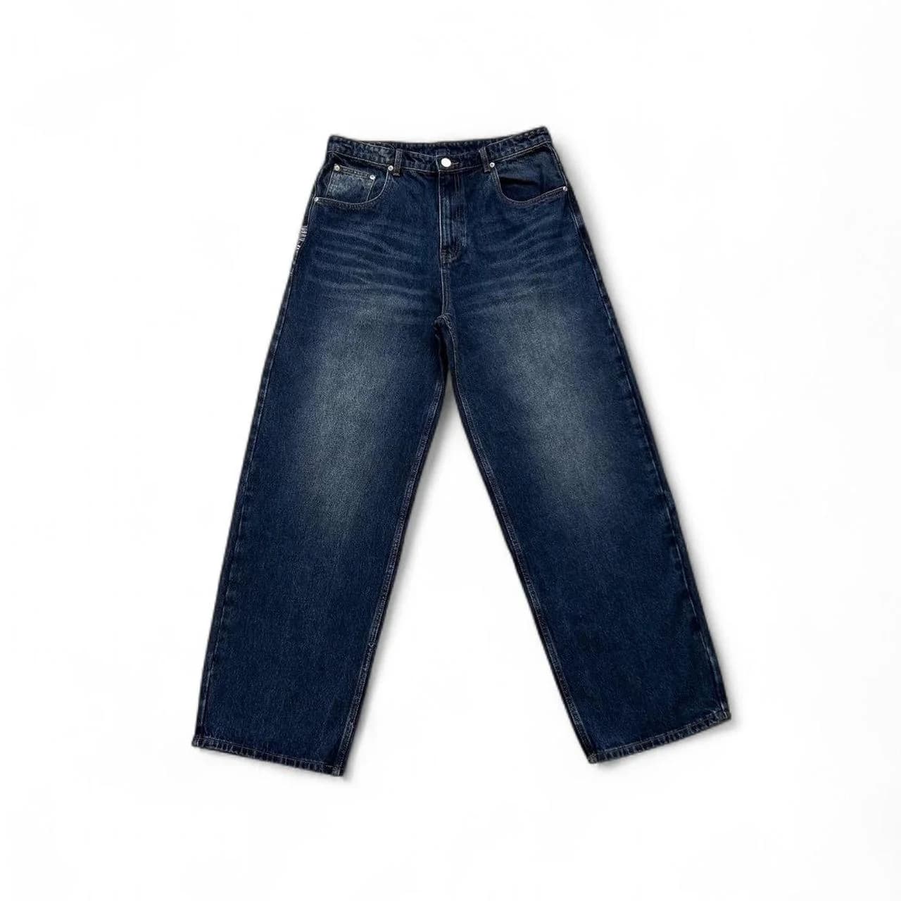 Women's High-Waist Straight-Leg Embroidered Denim