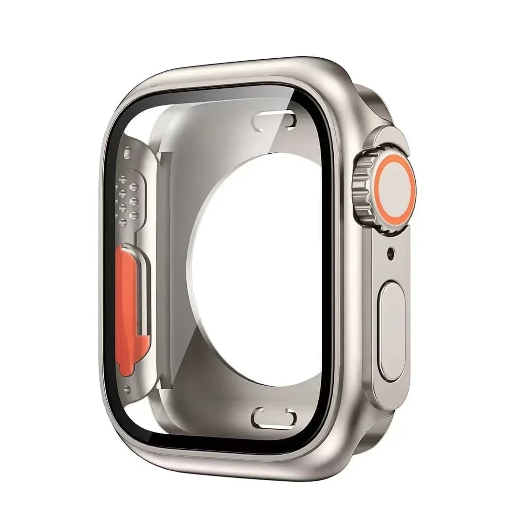 Tempered Glass+Cover For Apple Watch case 46mm 42mm 45mm 44mm 41mm 40mm Screen bumper Protector for iwatch serie 10 9 8 7 6 SE 5
