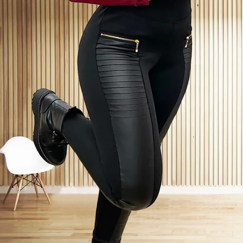 Women's Black Slim Casual Trousers