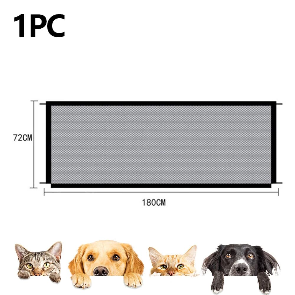 Foldable Pet Safety Gate with Mesh