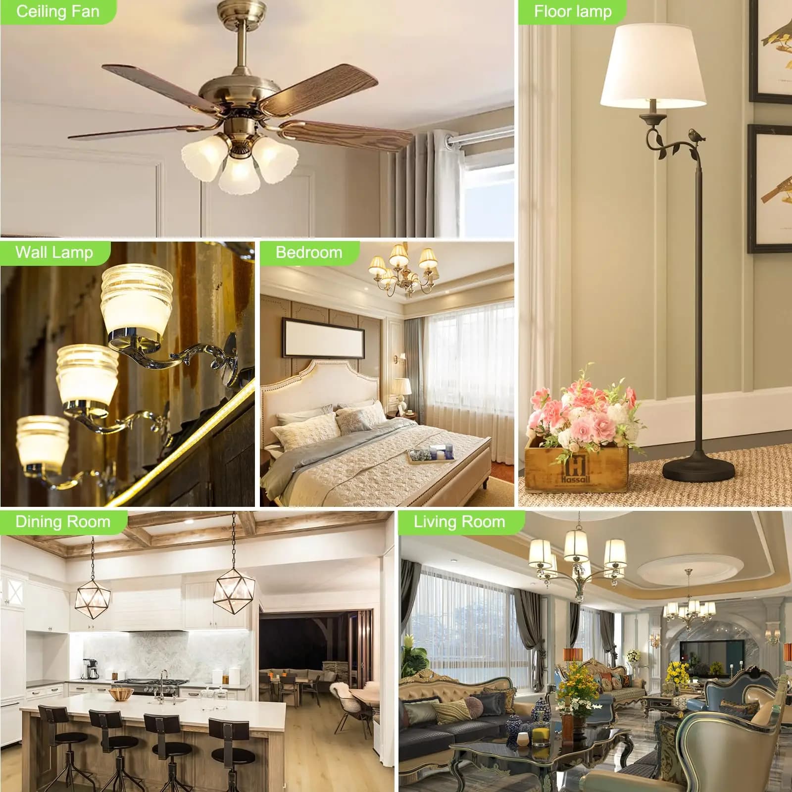 LED Candle Bulbs Lights AC85-265V E14 E27 9W 12W 15W Candle Bulbs Ceiling Lights Home Decoration Led Lights For Home Living Room
