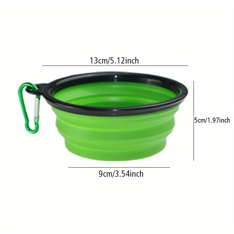Portable Silicone Dog Folding Bowl